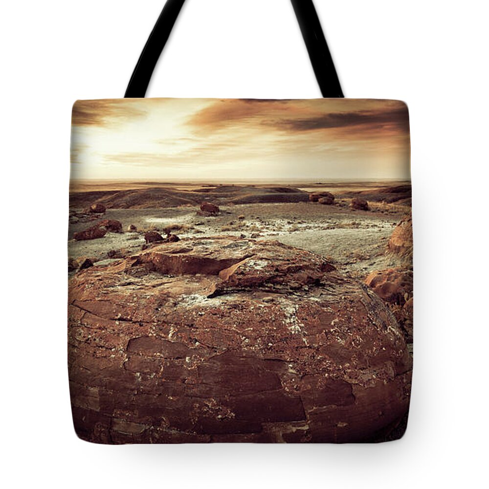 Landscape Tote Bag featuring the photograph Daylight Leaving Redrock by RicharD Murphy