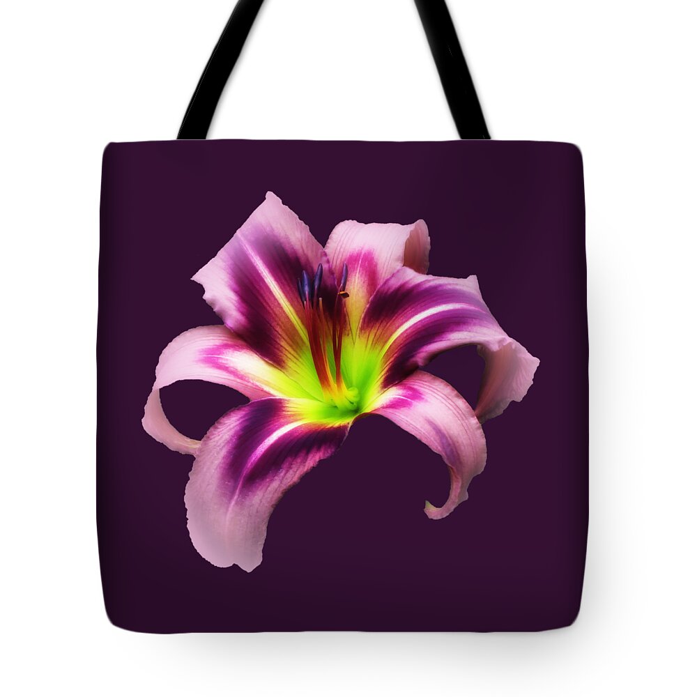 Daylily Tote Bag featuring the photograph Daylily Star by MTBobbins Photography