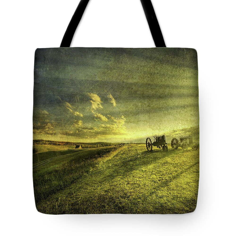 Long Point Cliff Tote Bag featuring the photograph Days Done by Mark Allen