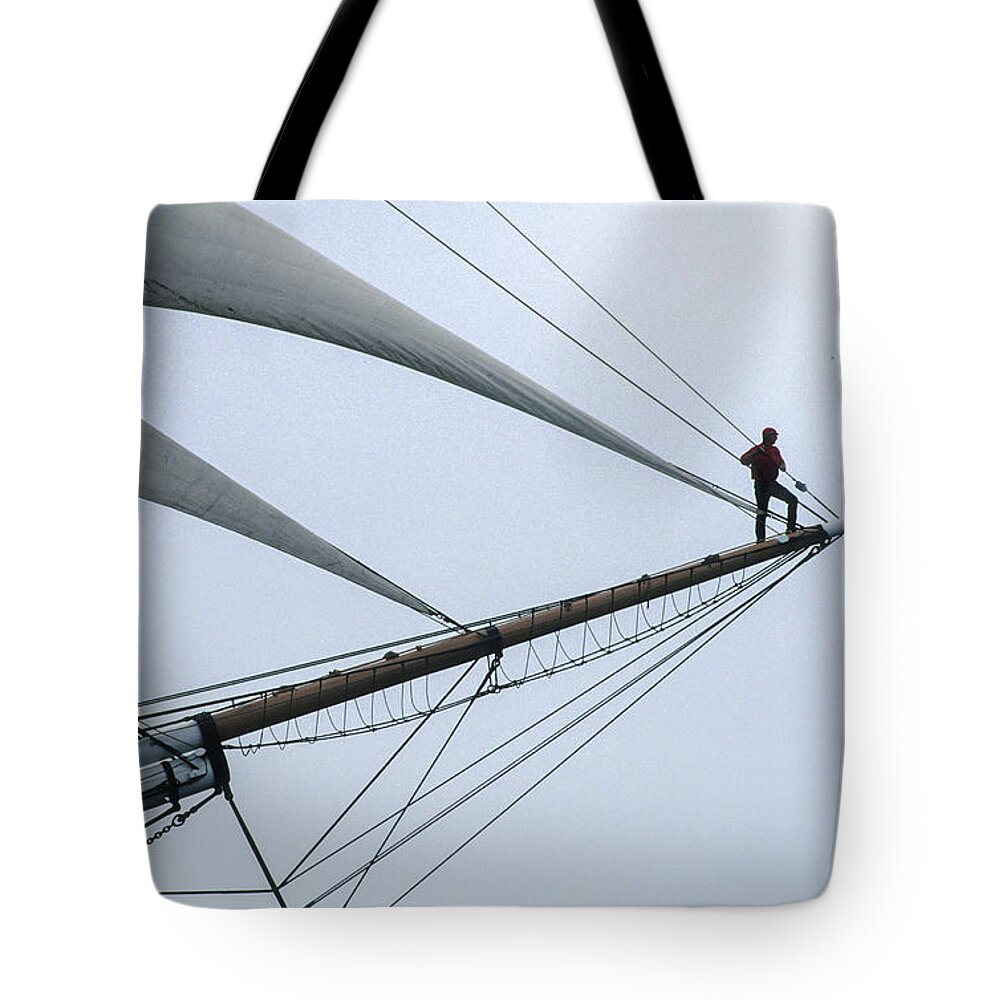 Tall Ships Tote Bag featuring the photograph Days gone by by David Shuler