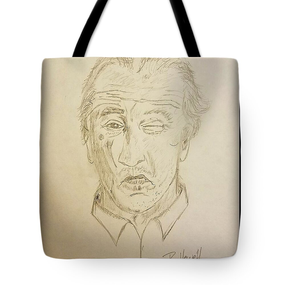 Robert De Niro Tote Bag featuring the drawing De Niro by Richard Howell