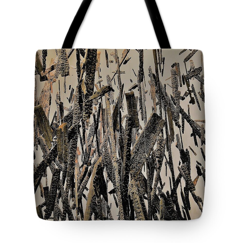 Wood Tote Bag featuring the photograph Dead and birth of a tree by Maria Aduke Alabi