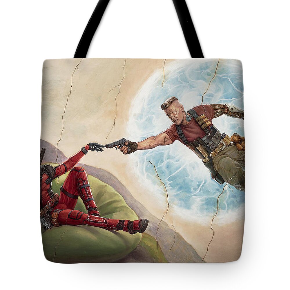 Deadpool 2 Tote Bag featuring the digital art Deadpool 2 by Super Lovely