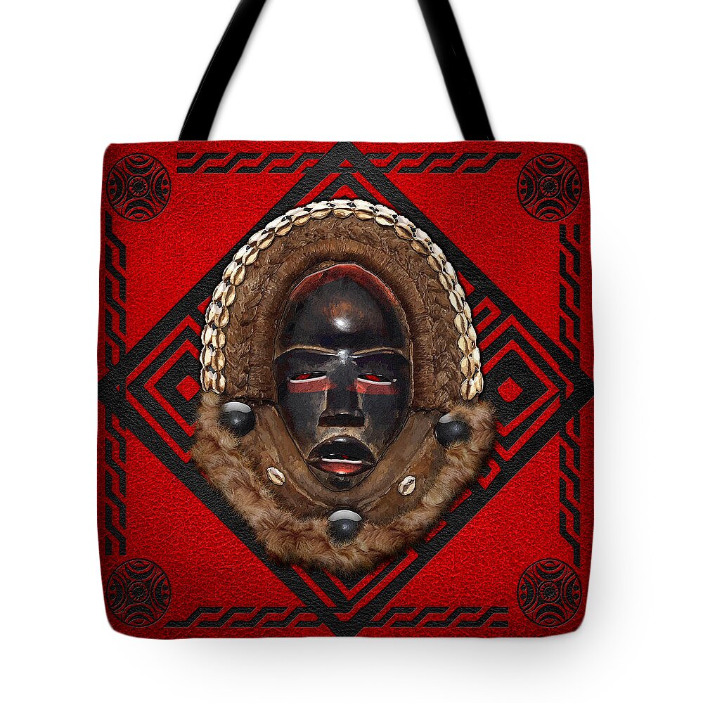 Art Tote Bag featuring the photograph Dean Gle Mask By Dan People by Serge Averbukh