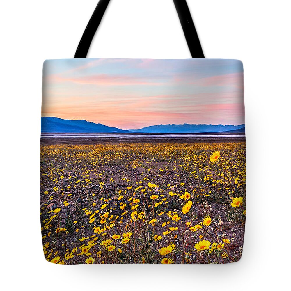 Death Valley Tote Bag featuring the photograph Death Valley Sunset by Rick Wicker