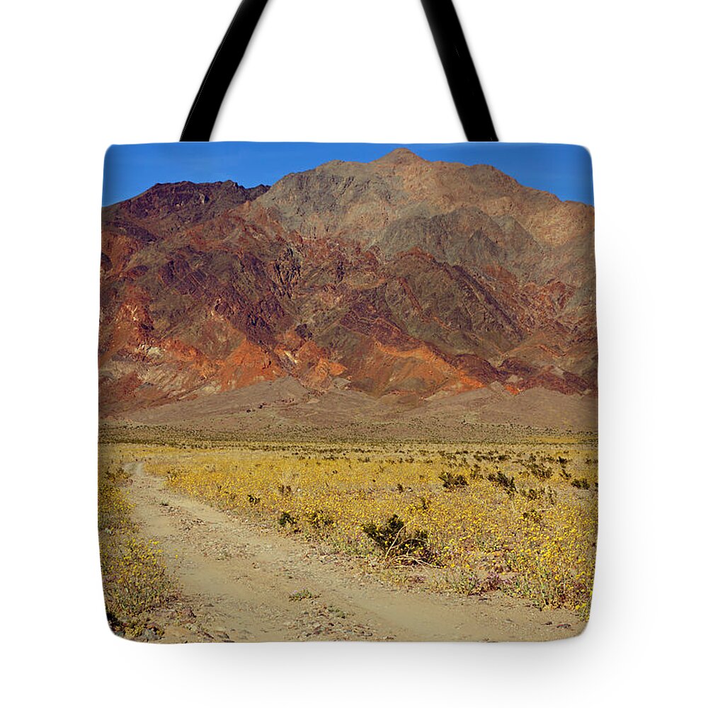 Superbloom 2016 Tote Bag featuring the photograph Death Valley Superbloom 205 by Daniel Woodrum