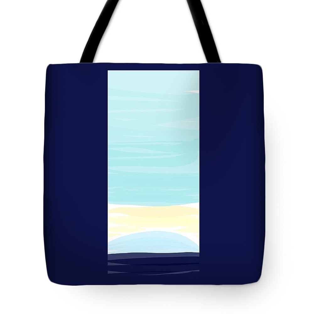 Digital Tote Bag featuring the digital art December 8th 2016 - Afternoon Sky by Annekathrin Hansen