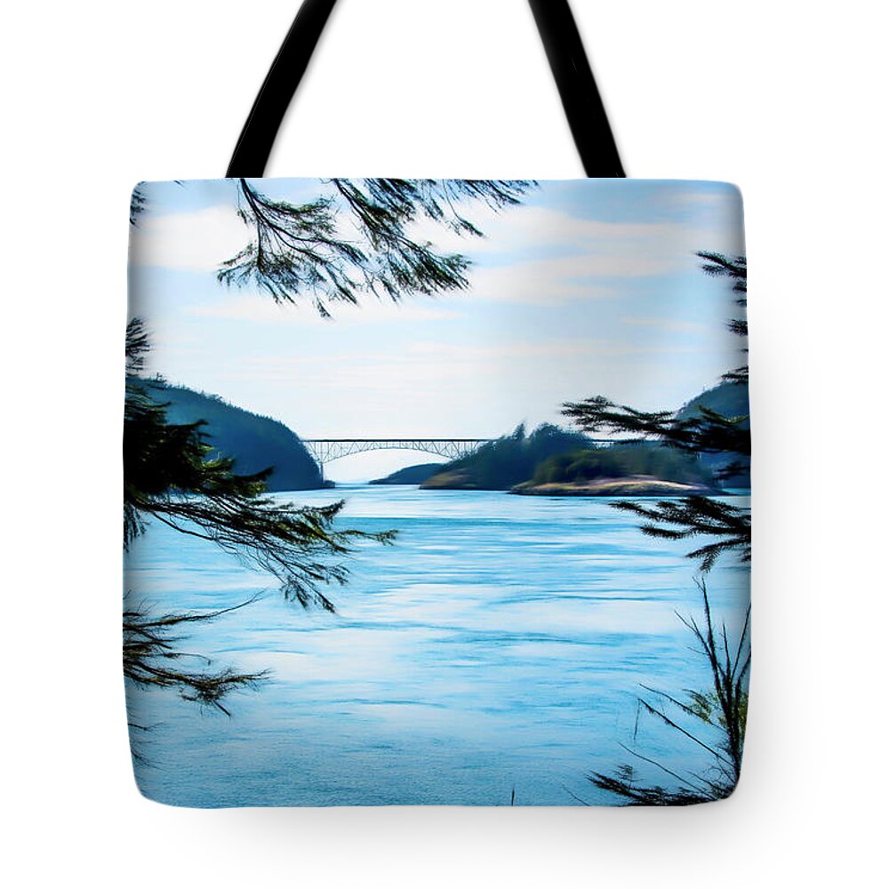 Deception Pass Tote Bag featuring the photograph Deception Pass by Steph Gabler