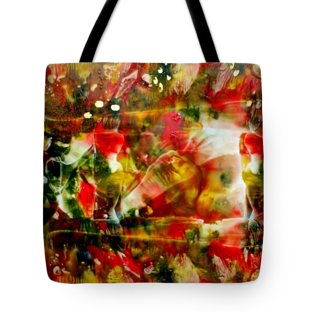 Window Tote Bag featuring the painting Deck the Halls by Susan Kubes