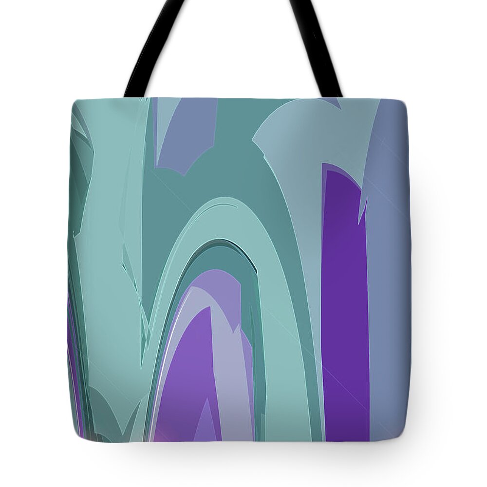Abstract Tote Bag featuring the digital art Deco Marquee by Gina Harrison