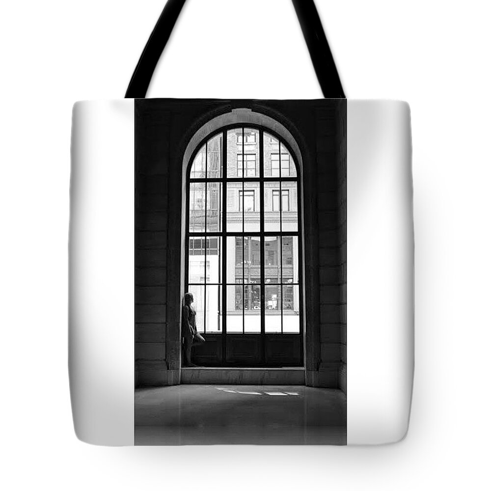 Window Tote Bag featuring the photograph Deep in Thought by Carolyn Mickulas