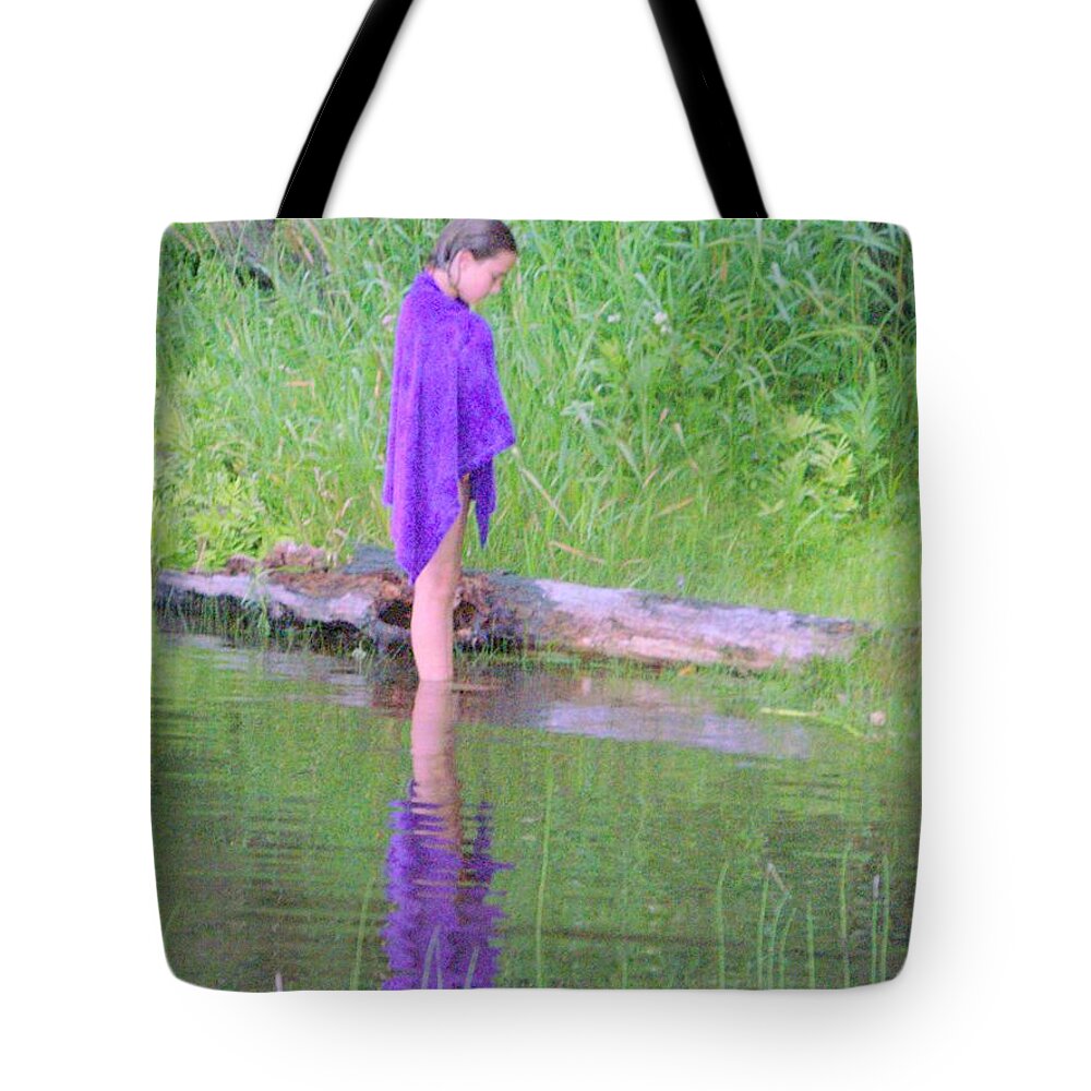 Purple Tote Bag featuring the photograph Deep In Thought by Jackie Mueller-Jones
