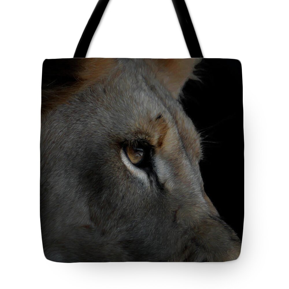 Africa Tote Bag featuring the digital art Deep Thought by Ernest Echols