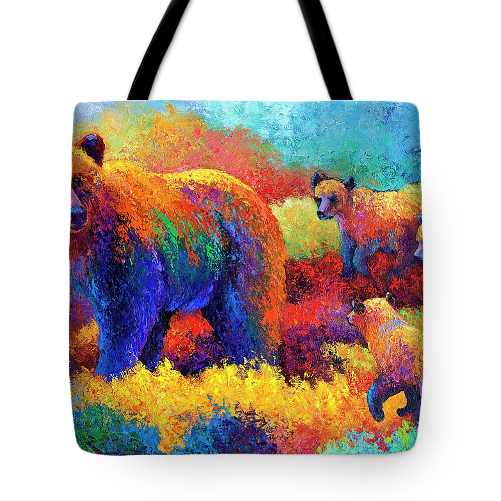 Grizzly Bear Cub Tote Bags