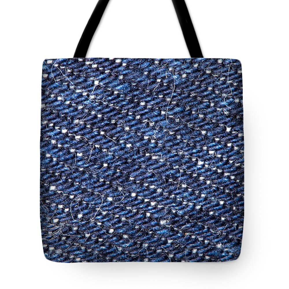 Texture Tote Bag featuring the photograph Denim 674 by Michael Fryd