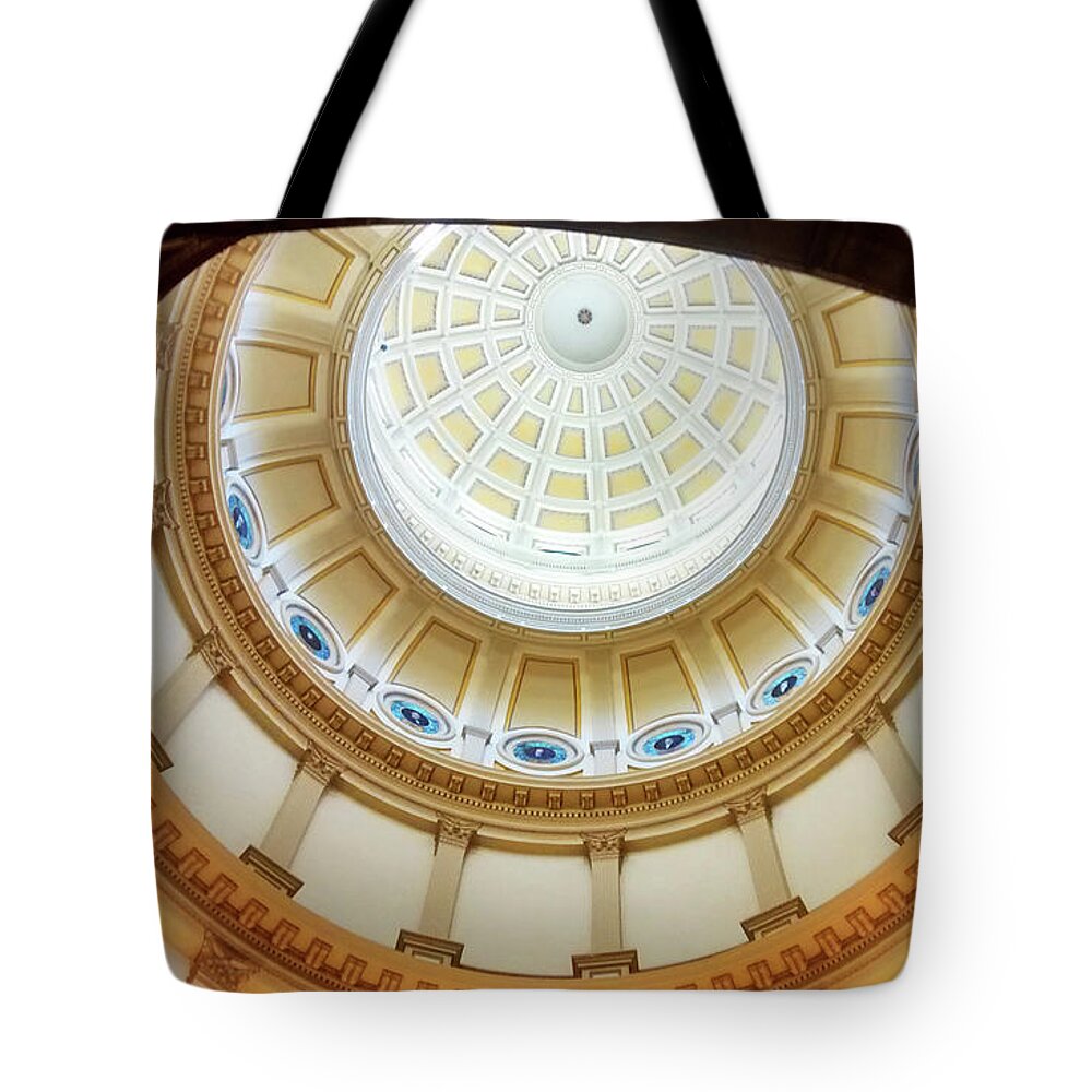 Denver Tote Bag featuring the photograph Denver Capitol Dome 1 by Marilyn Hunt