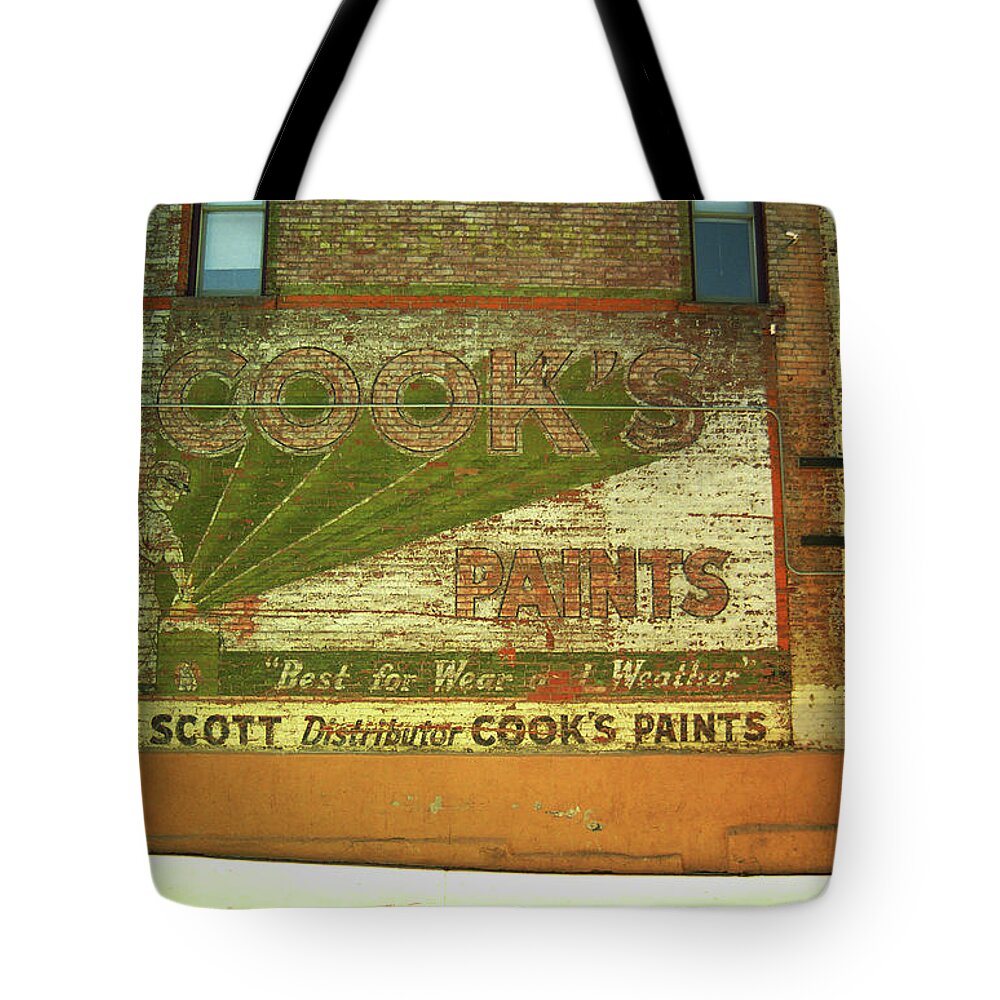 America Tote Bag featuring the photograph Denver Ghost Mural by Frank Romeo