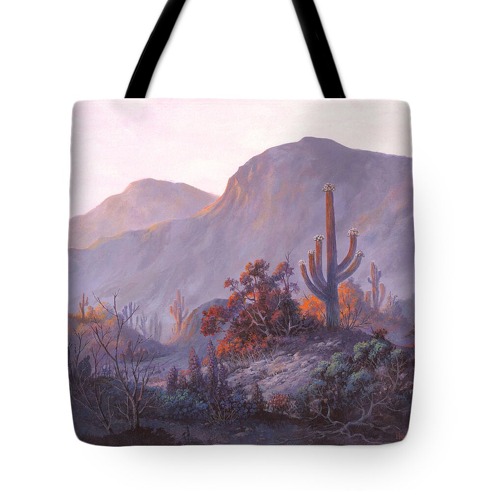 Michael Humphries Tote Bag featuring the painting Desert Dessert by Michael Humphries