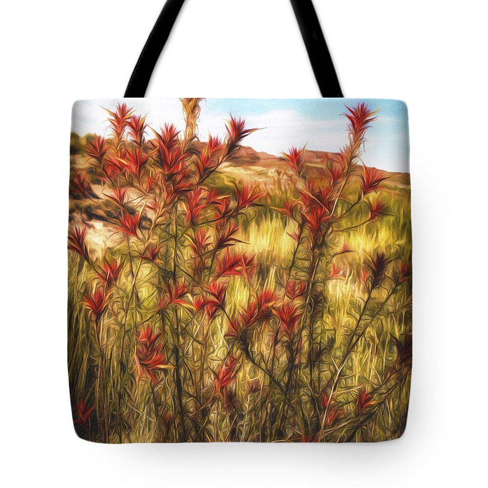 Fine Art Photography Tote Bag featuring the photograph Desert Flora ... by Chuck Caramella