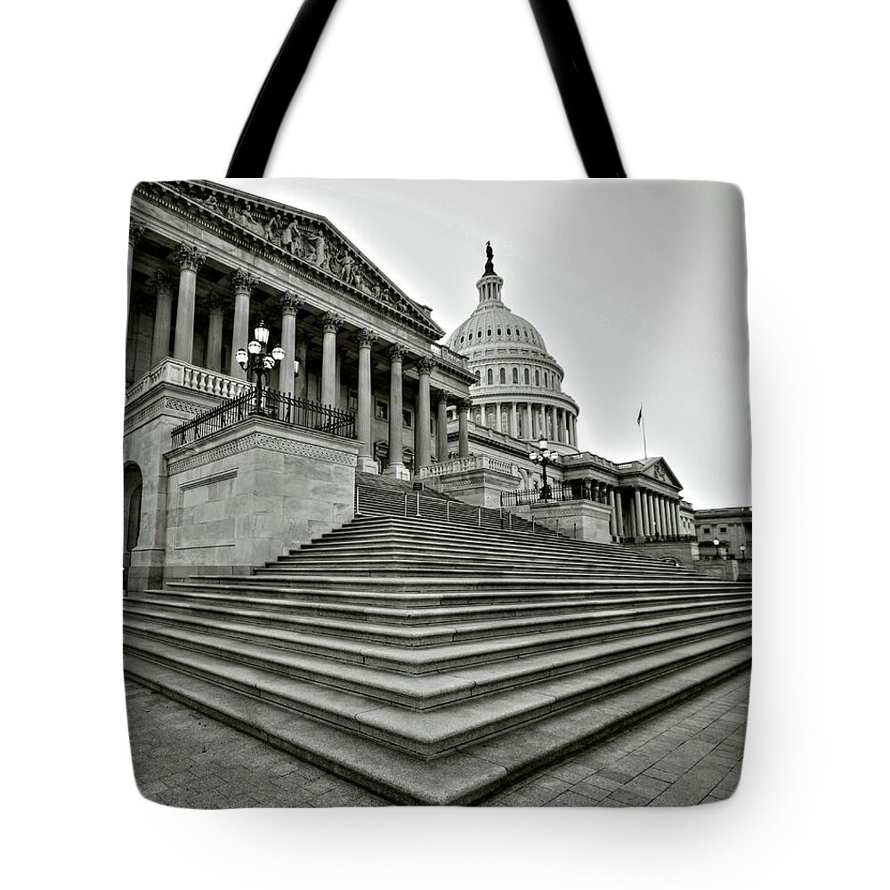 Capitol Tote Bag featuring the photograph Design in Providence by Mitch Cat