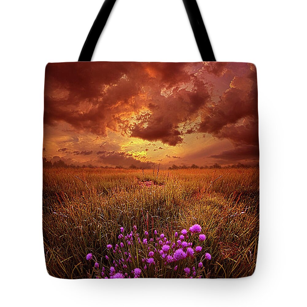 Purple Tote Bag featuring the photograph Desire by Phil Koch