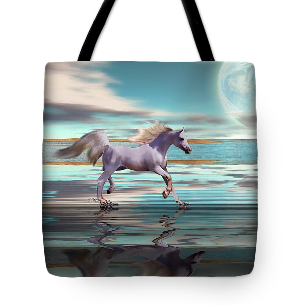 Horse Tote Bag featuring the painting Destiny by Corey Ford