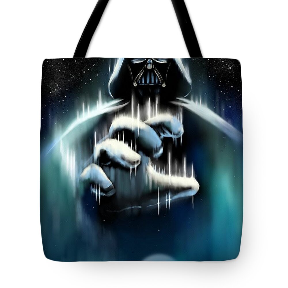 Vader Tote Bag featuring the digital art Destiny by Norman Klein