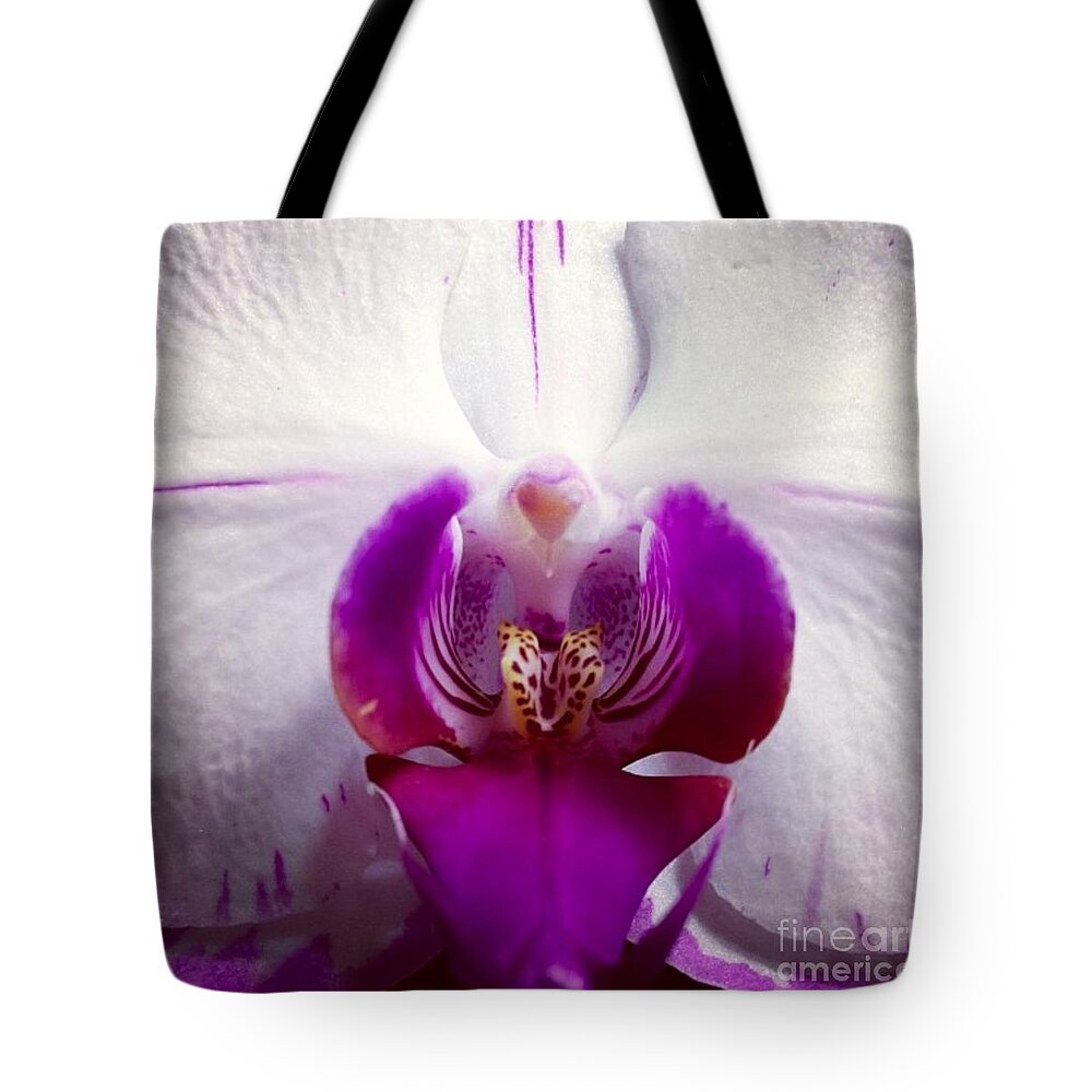 Orchid Tote Bag featuring the photograph Love by Denise Railey