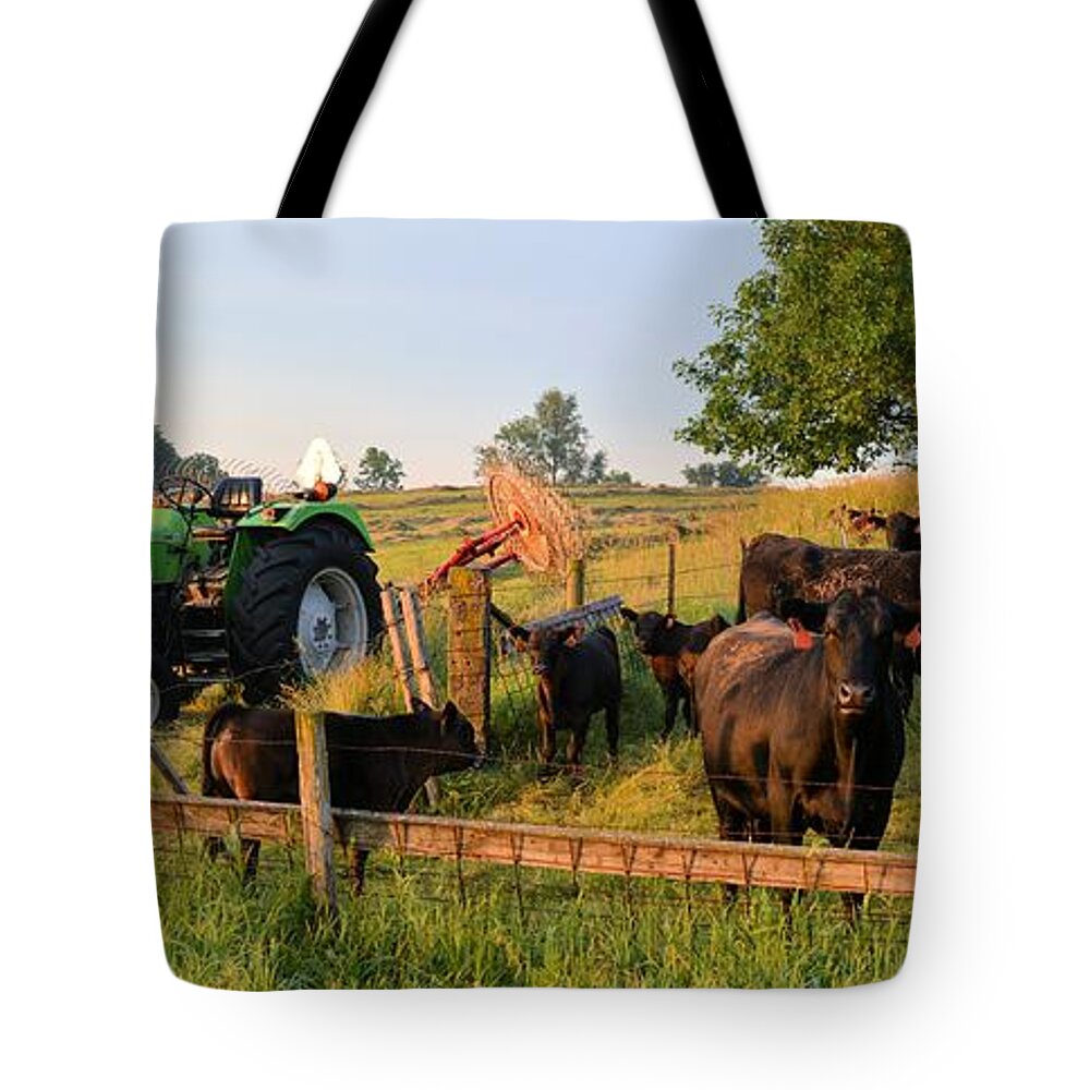 Tractor Tote Bag featuring the photograph Deutz D 6807 by Bonfire Photography