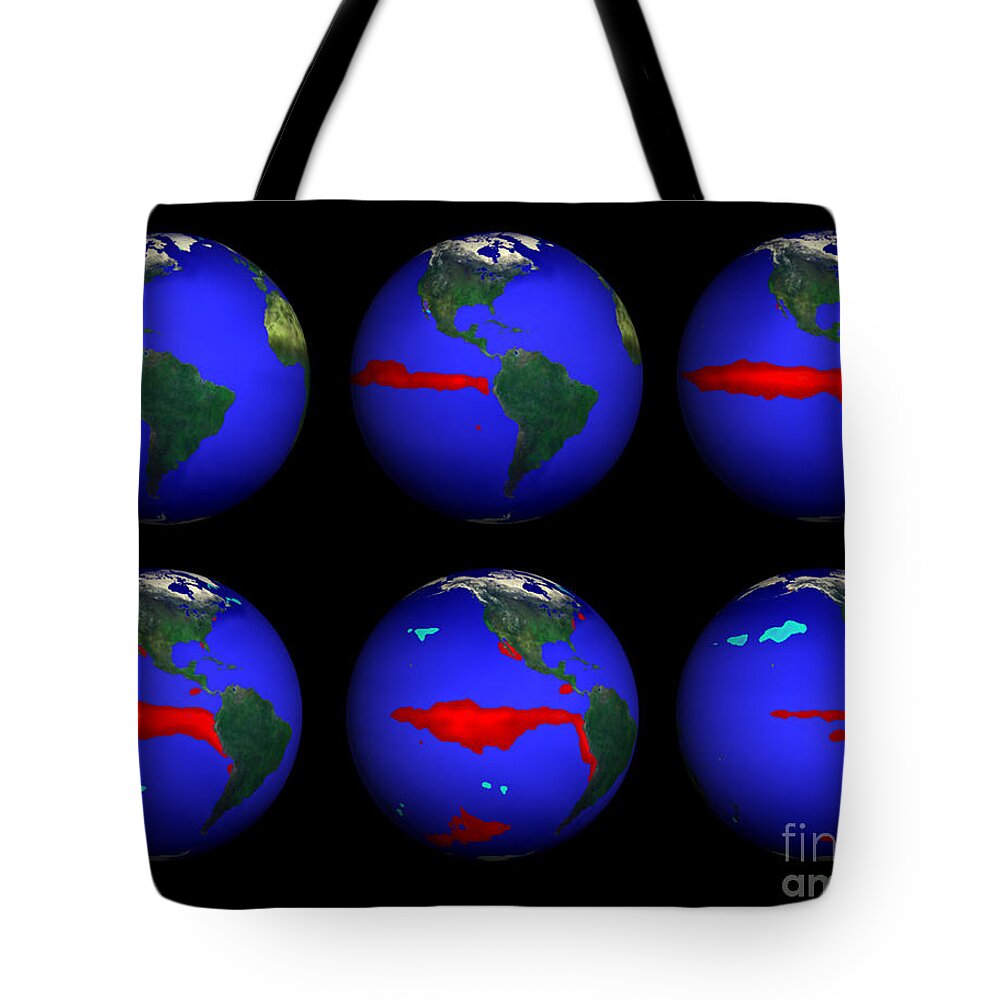 Science Tote Bag featuring the photograph Development Of El Nio Event, 1983 by Science Source