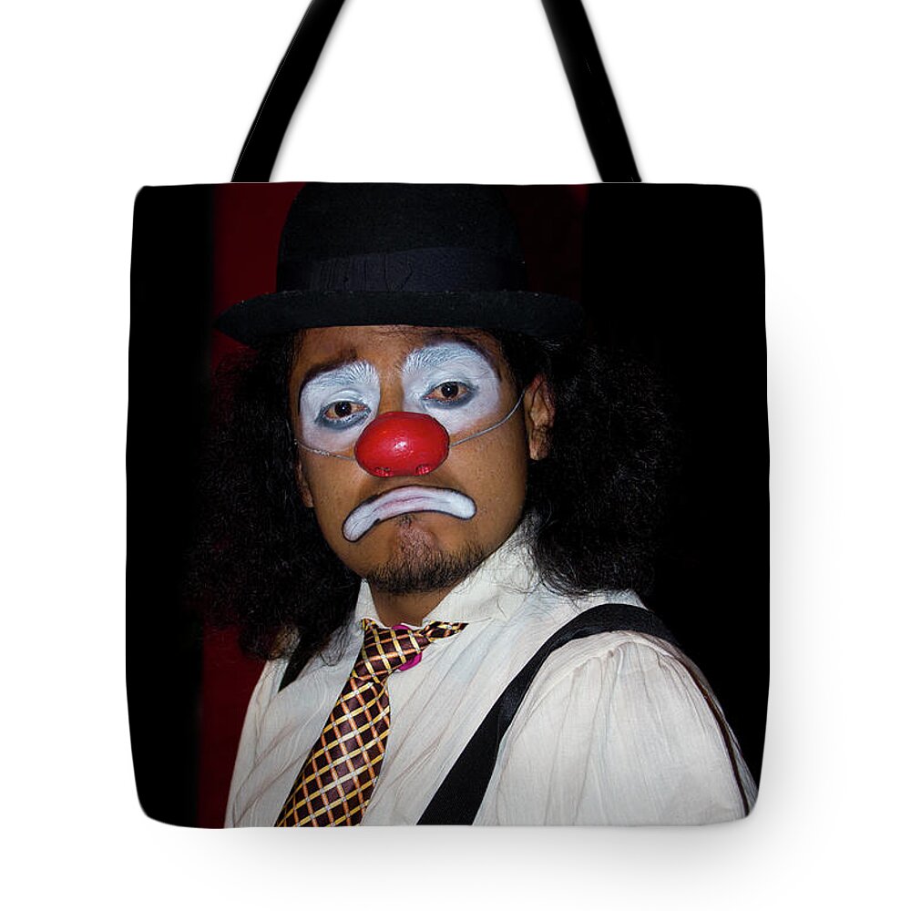 Clown Tote Bag featuring the photograph Dia De Los Inocentes IX by Al Bourassa