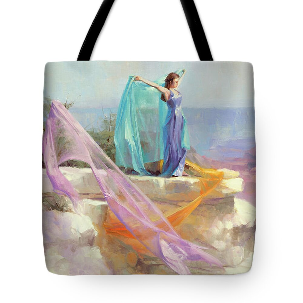 Southwest Tote Bag featuring the painting Diaphanous by Steve Henderson