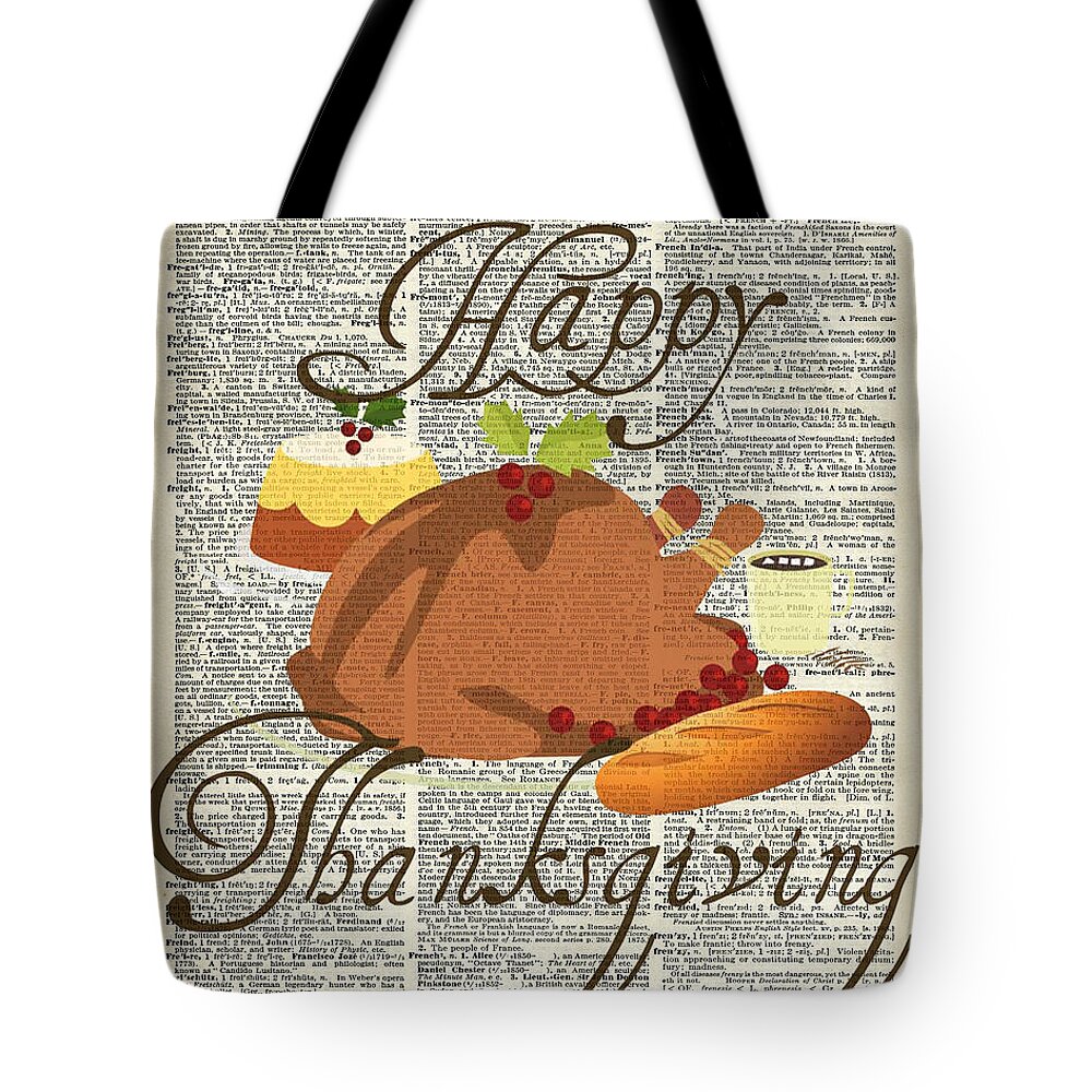 Turkey Happy Thanksgiving Purse Tote Bag Handbag For Women