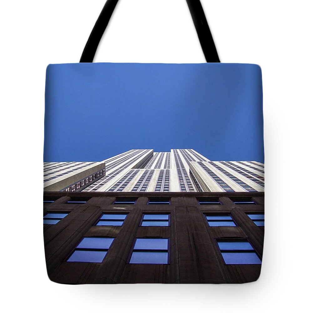 Empire State Tote Bag featuring the photograph diEyeSpyArtNYC Midtown Stroll 8234 by DiDesigns Graphics