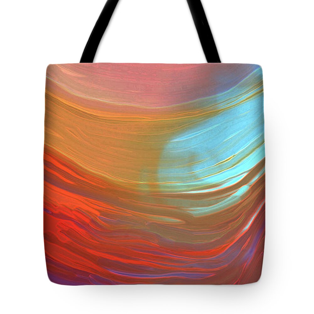 Digital Watercolor Abstract Tote Bag featuring the digital art Digital Watercolor Abstract 031417 by Matthew Lindley
