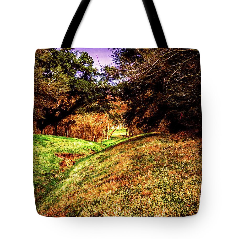 Woods Tote Bag featuring the photograph Digital Woodland Tunnel by JB Thomas