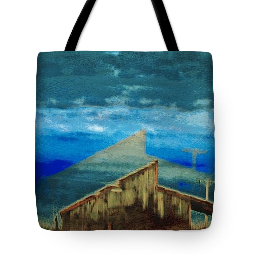 Barn Tote Bag featuring the photograph Dim Memory by Gillis Cone