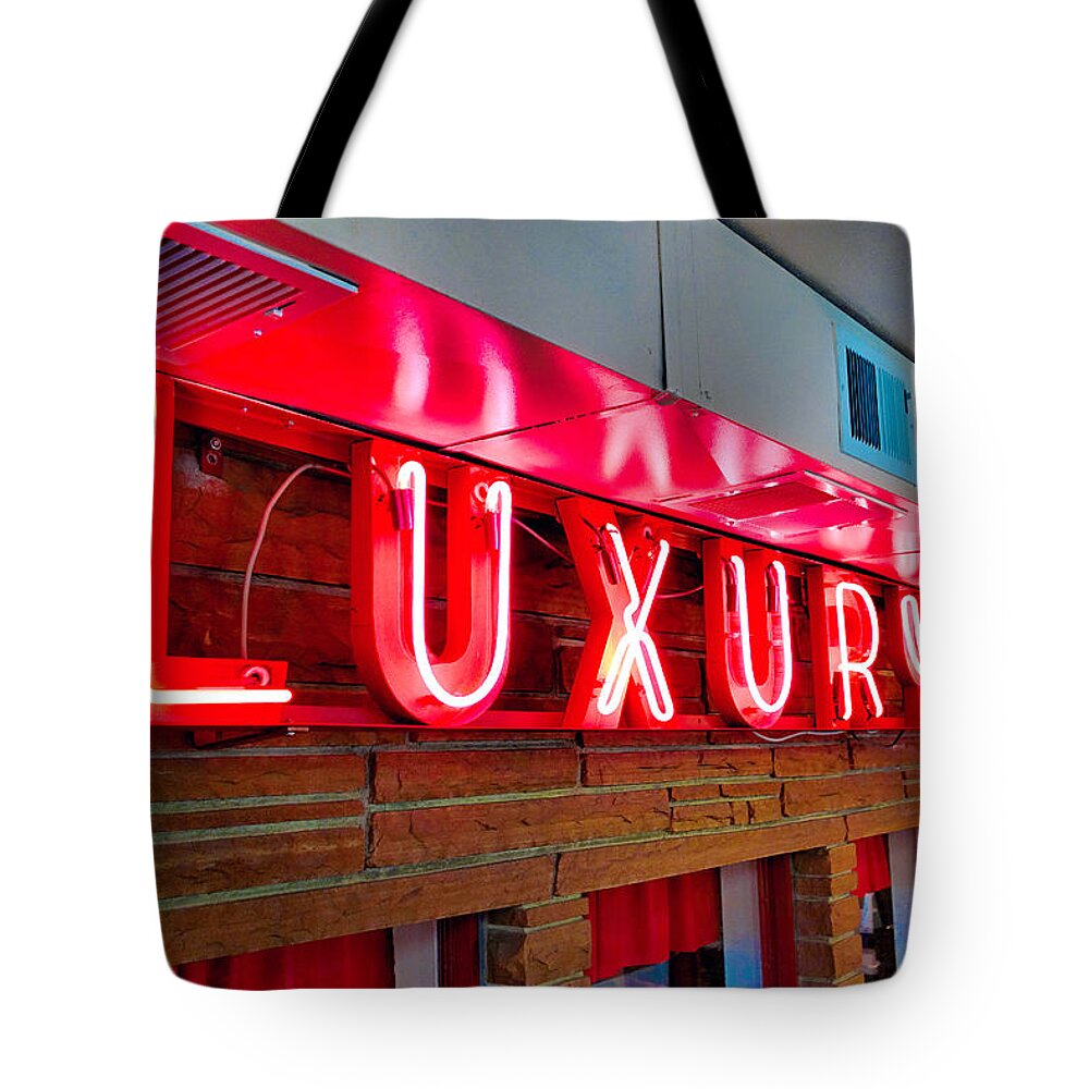 Dining Tote Bag featuring the photograph Dining Oxymoron by Robert Meyers-Lussier