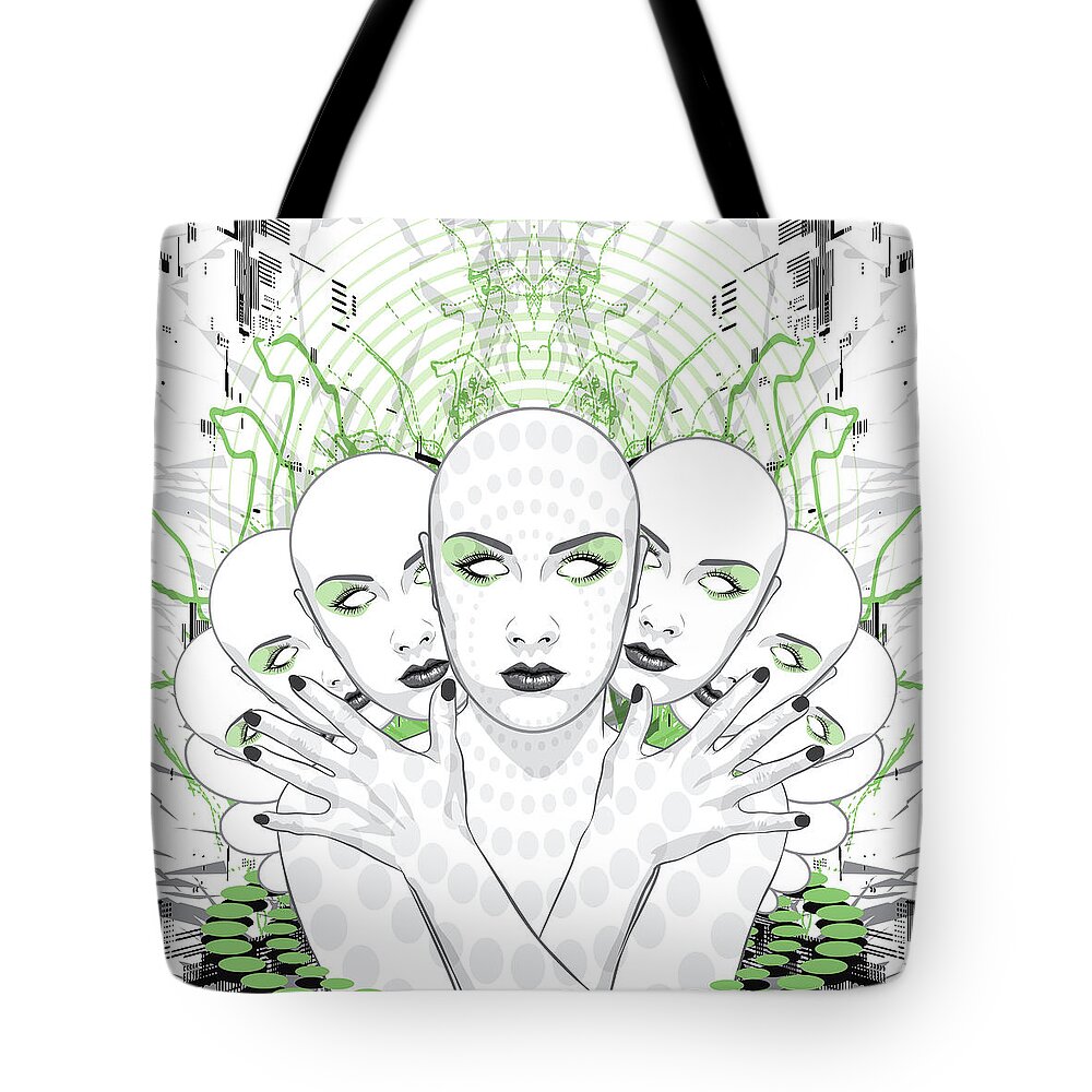 Disguise Tote Bag featuring the digital art Disguise by Jason Casteel