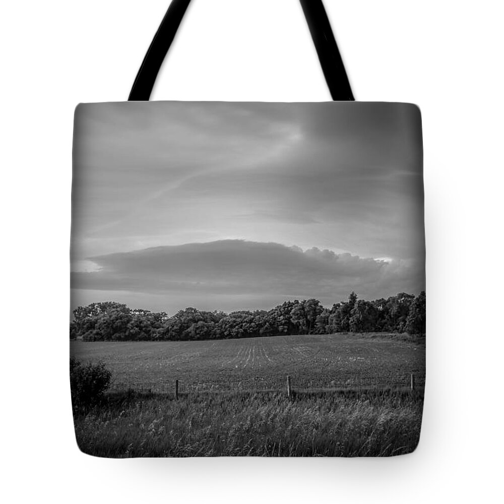 Iowa Tote Bag featuring the photograph Distant Cloud by Ray Congrove