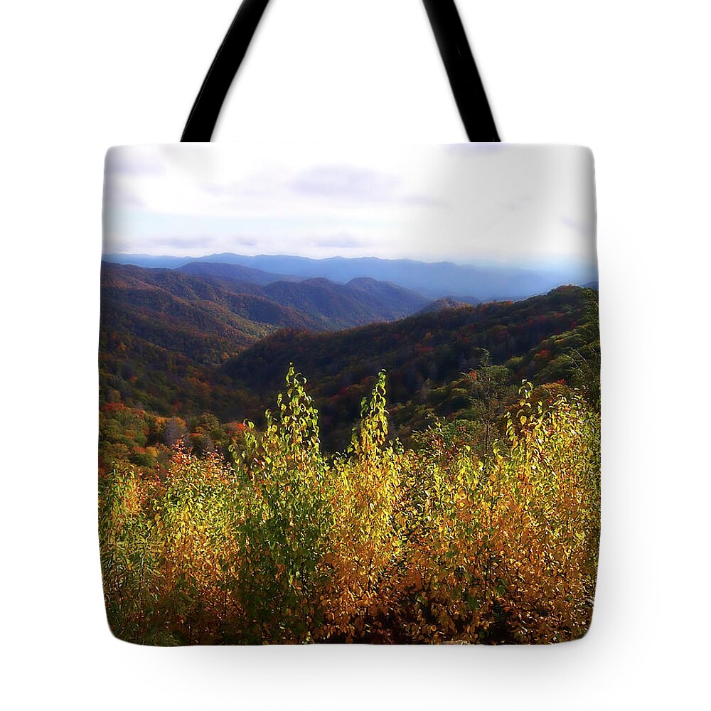 Tennessee Tote Bag featuring the photograph Distant Mountains of Tennessee by Phil Perkins