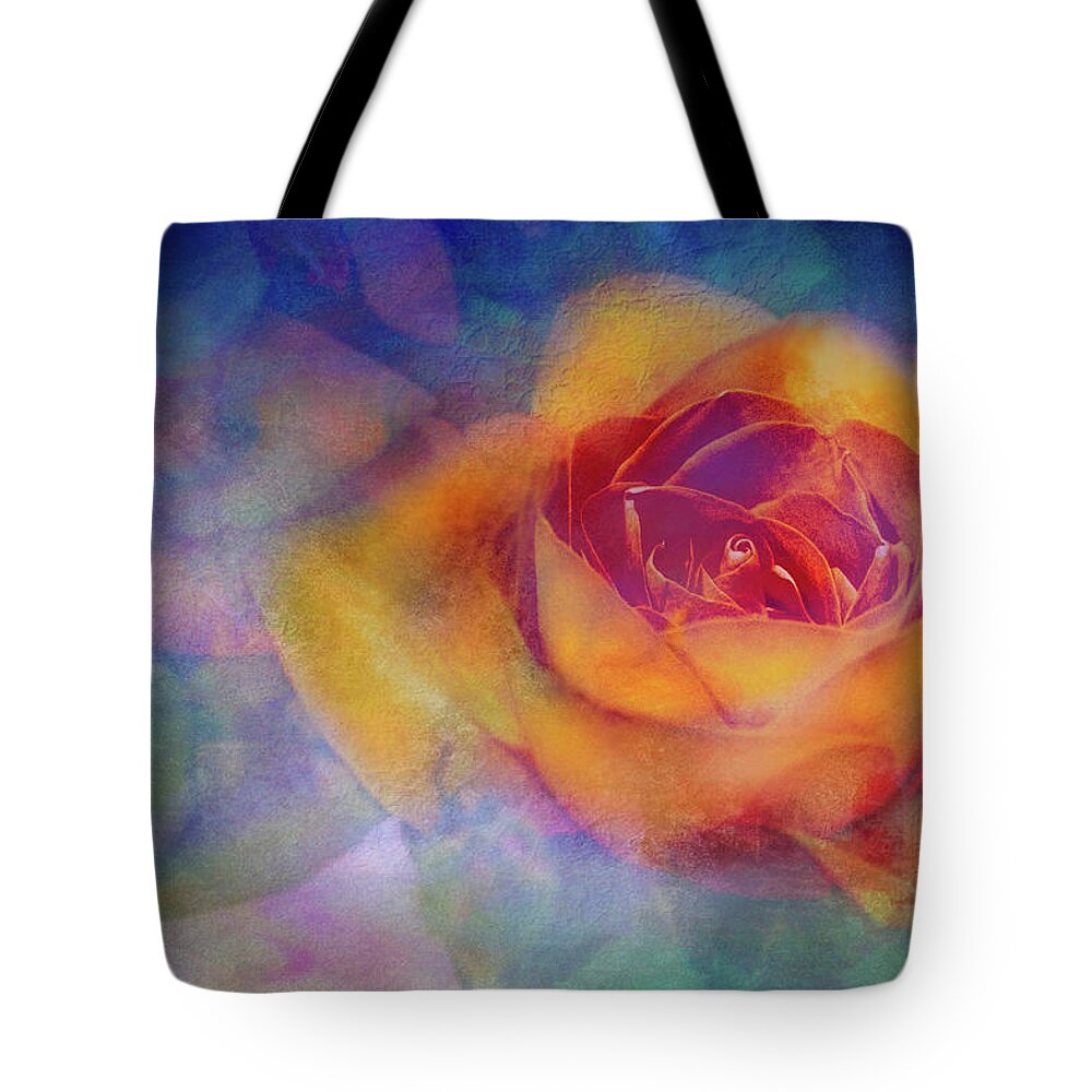 Flowers Tote Bag featuring the painting Do not watch the petals fall by Ches Black