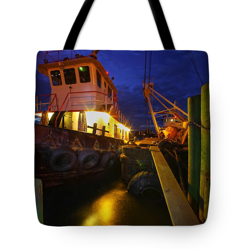 Dock Tote Bag featuring the photograph Dock Side by Robert Och