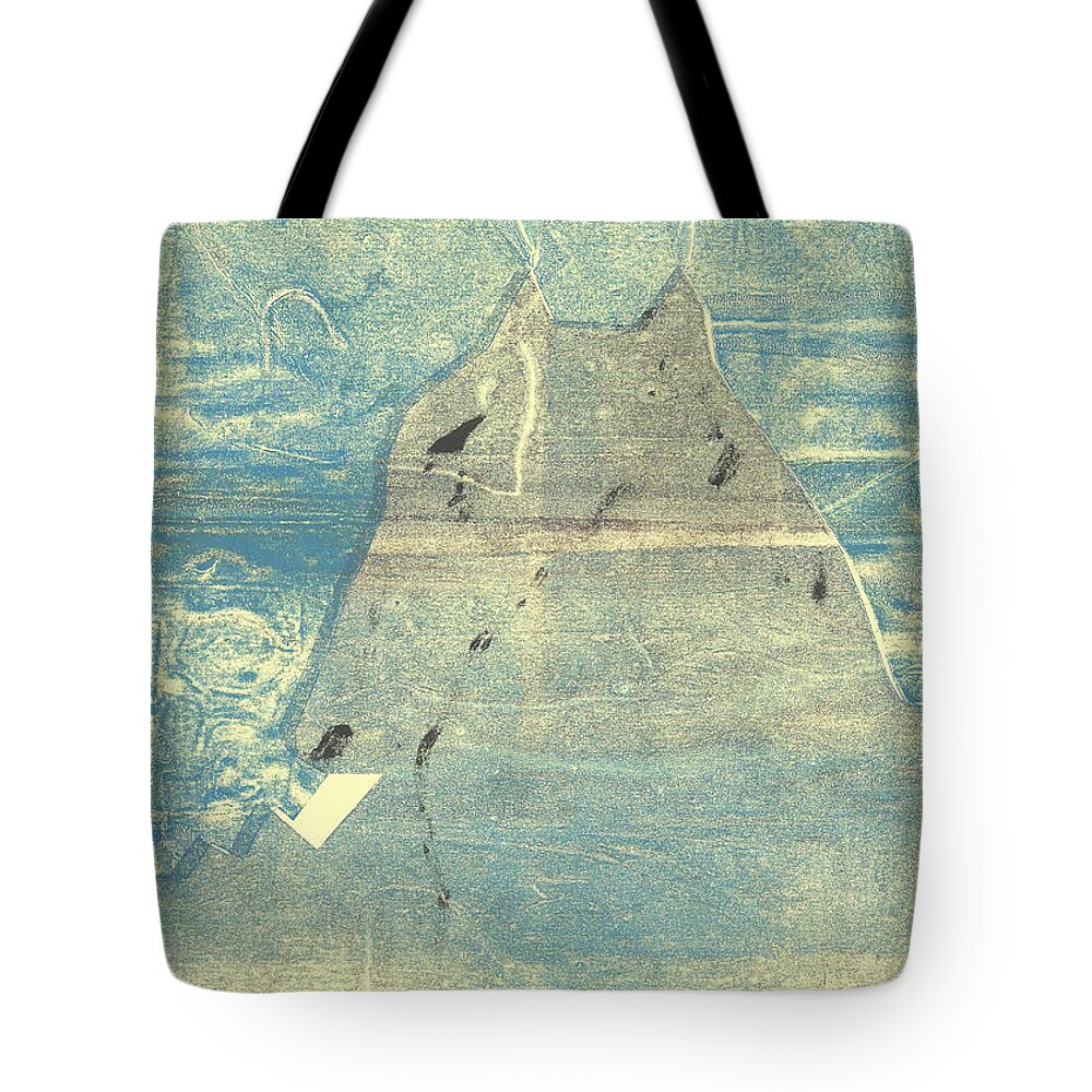 Dog Tote Bag featuring the relief Dog at the beach 8 by Edgeworth Johnstone