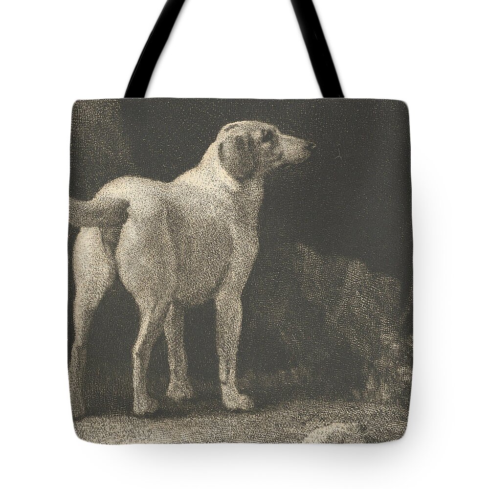 British Painters Tote Bag featuring the relief Dog by George Stubbs