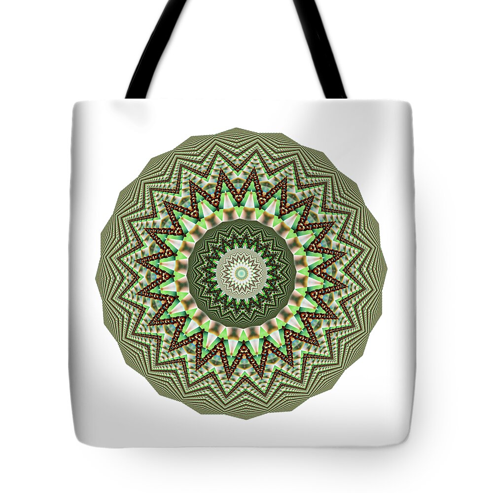 Photography Tote Bag featuring the photograph Dome of Chains Mandala by Kaye Menner by Kaye Menner