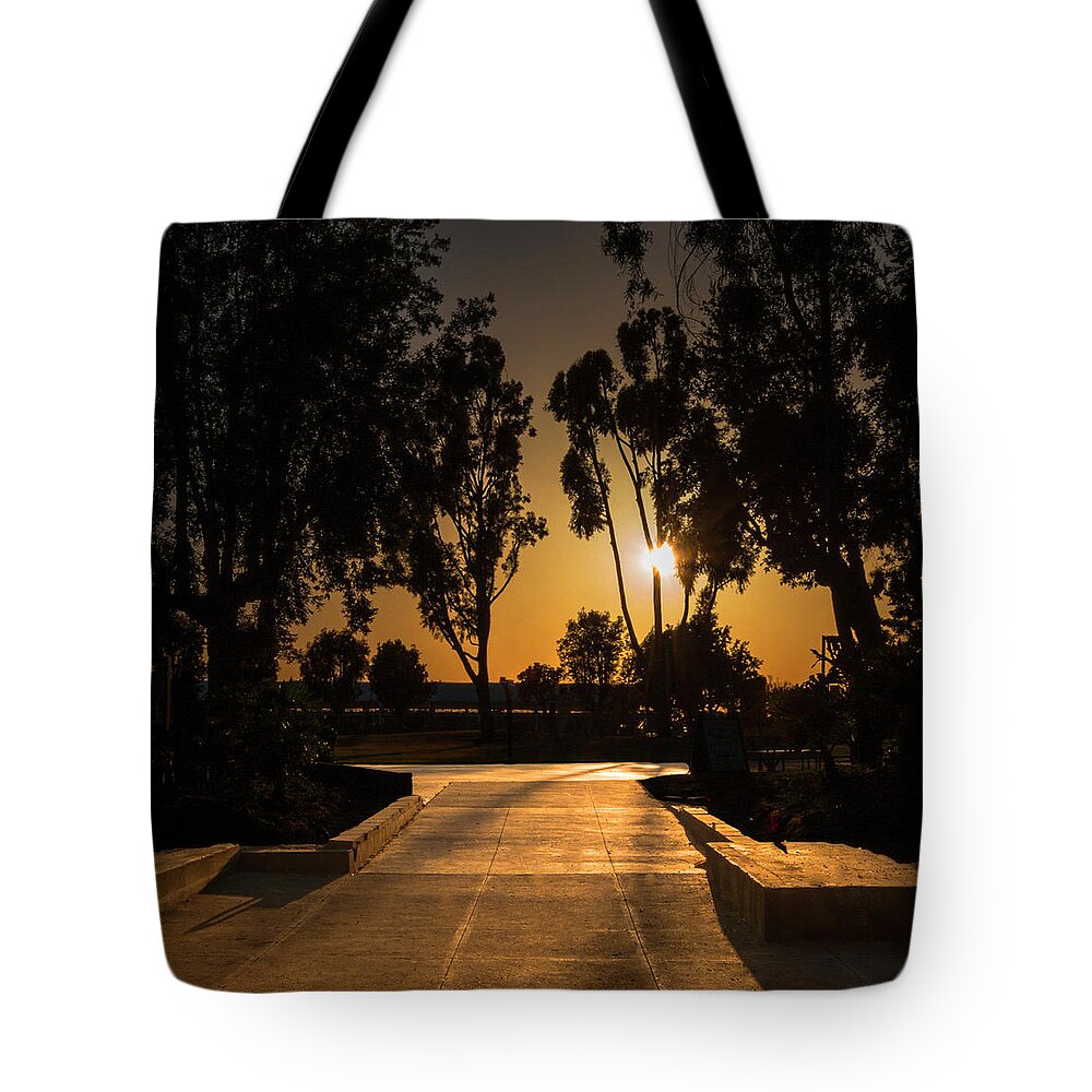California Tote Bag featuring the photograph Dominguez Hills Sunset by Ed Clark