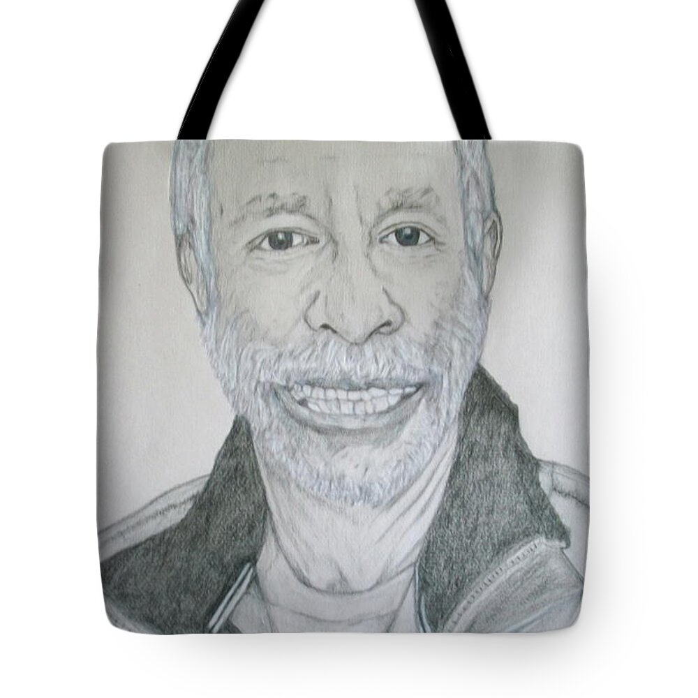Custom Portrait Tote Bag featuring the drawing Dominic Custom Portrait by Michelle Gilmore