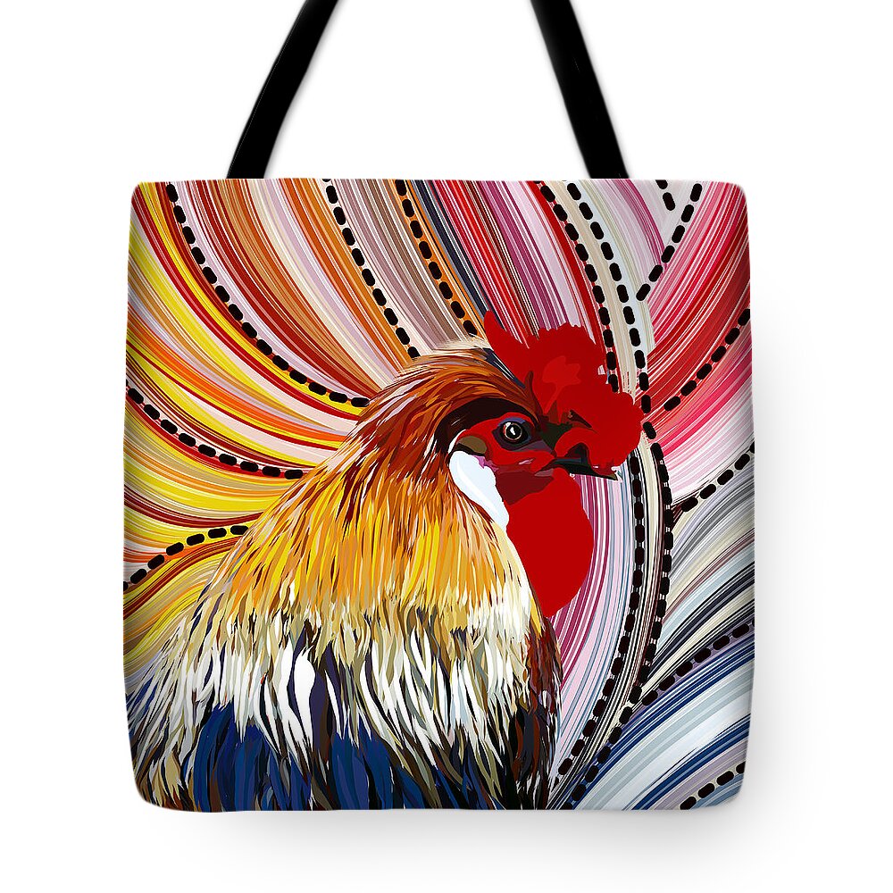 Doodle Doo Tote Bag featuring the digital art Doodle Doo by Mark Taylor