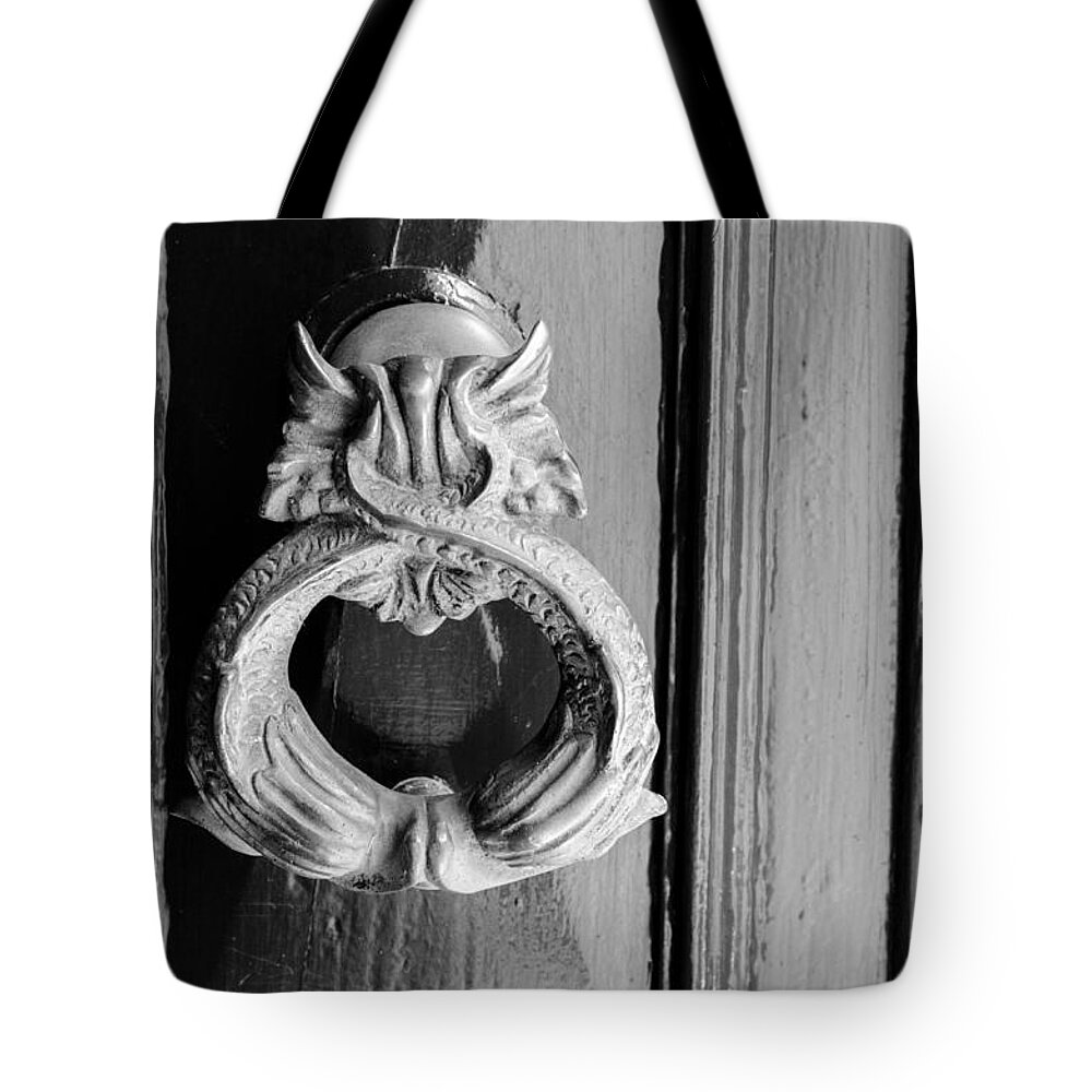 Ancient Tote Bag featuring the photograph Door Knobs of the world 39 by Sotiris Filippou